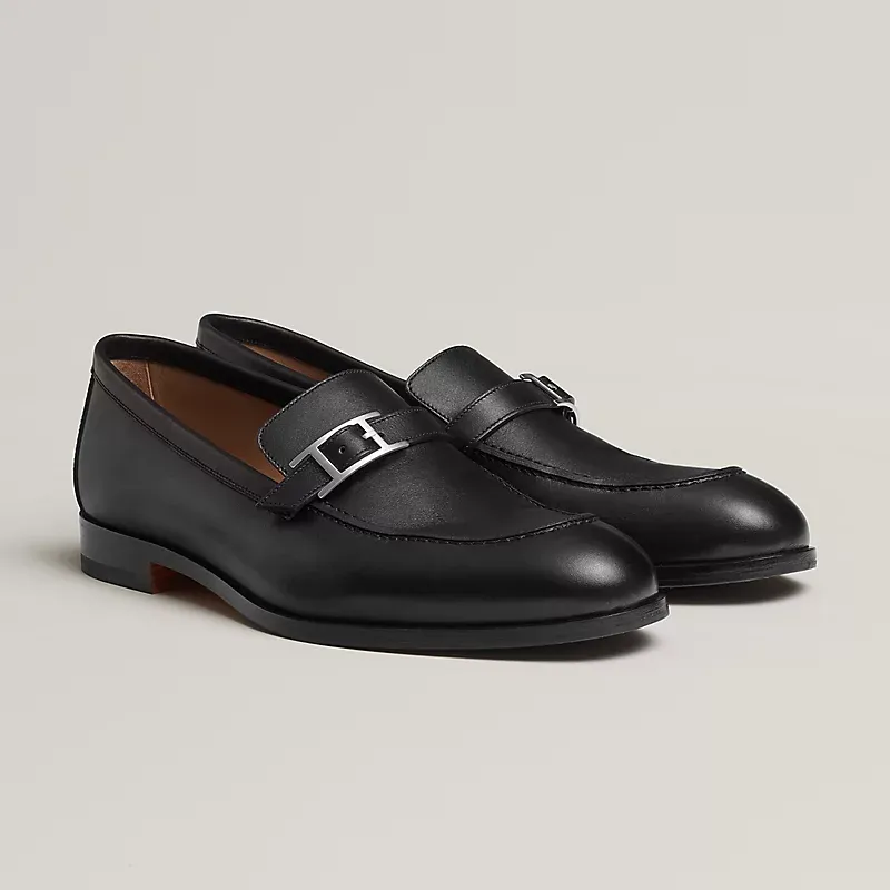 Factory price P980 💰💎💎💎 Original genuine leather outsole Brand: Hermès Grade: Same as the official website Original quality materials: Original soft calfskin Water-dyed cowhide lining Original Italian genuine leather outsole Style categories: Men's fashion Formal casual leather shoes Slip-on men's shoes series Young fashion European and American trends British style Code number: 39-45 (38.46 can be customized)